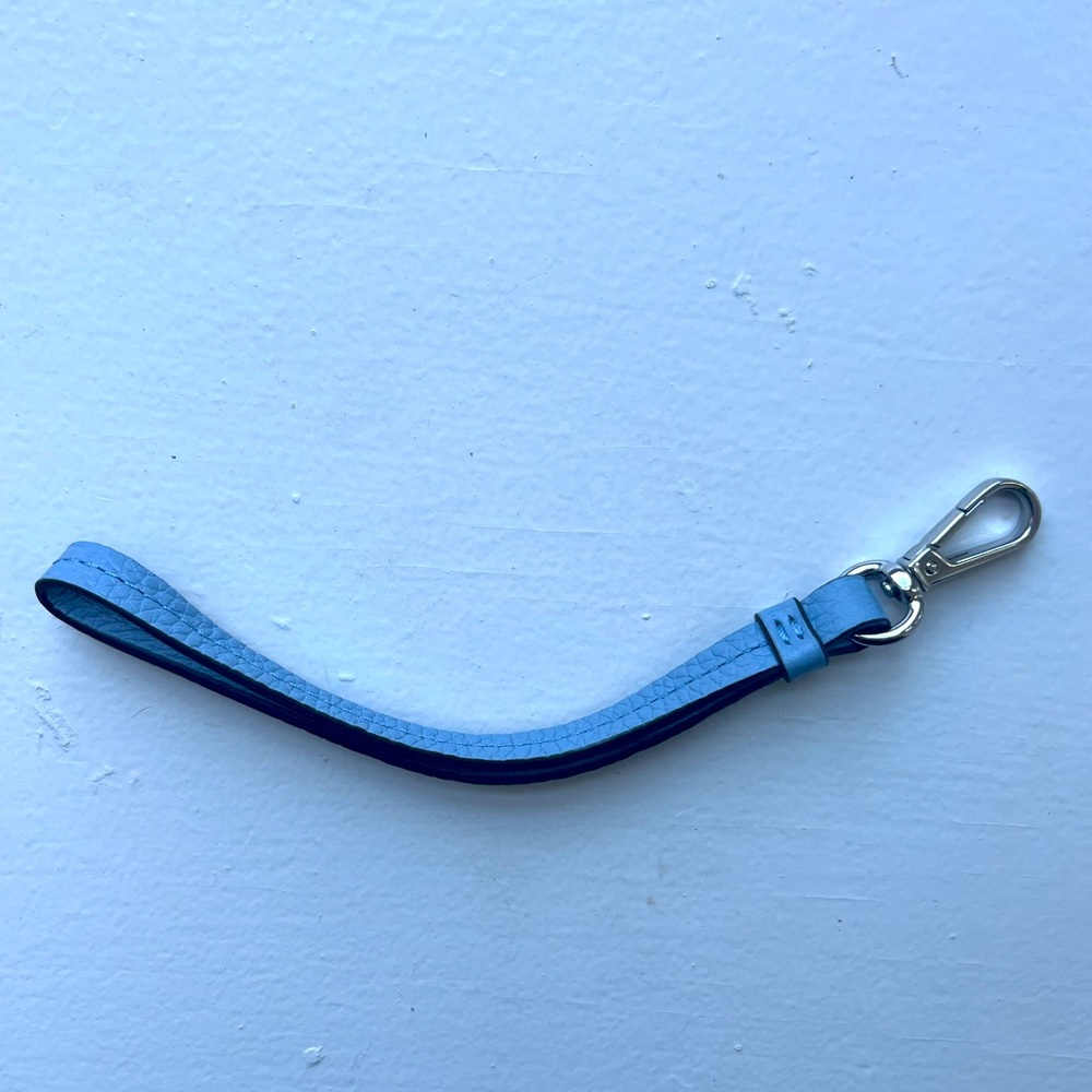 Michael Kors blue wristlet strap